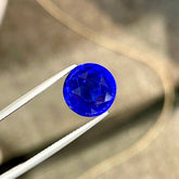10.08 Carat Royal Blue Round Sapphire